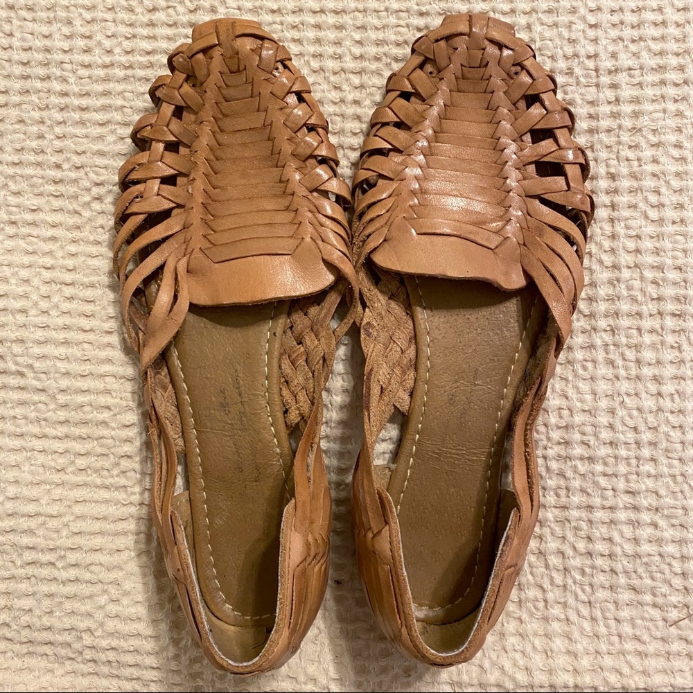 Light Tan Huaraches 8.5 Genuine Leather